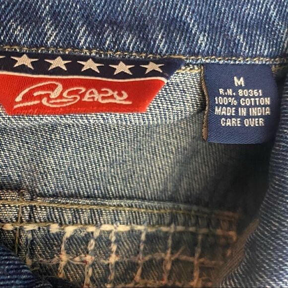 Agapo Denim Embroidered Jean Jacket - Picture 7 of 8